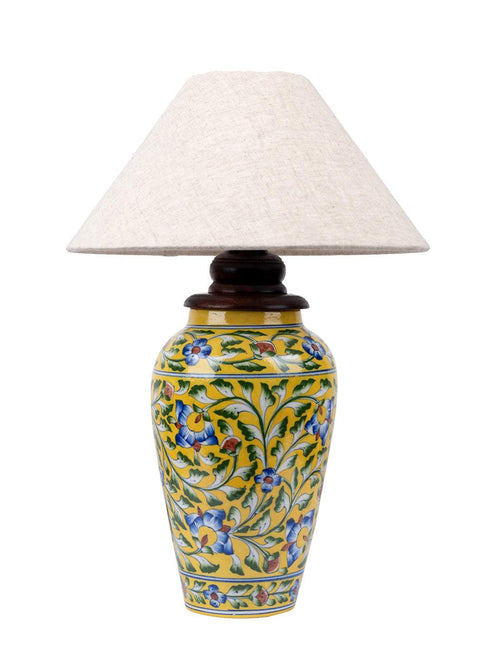 Blue pottery Handiya Table Lamp (Without Shade)